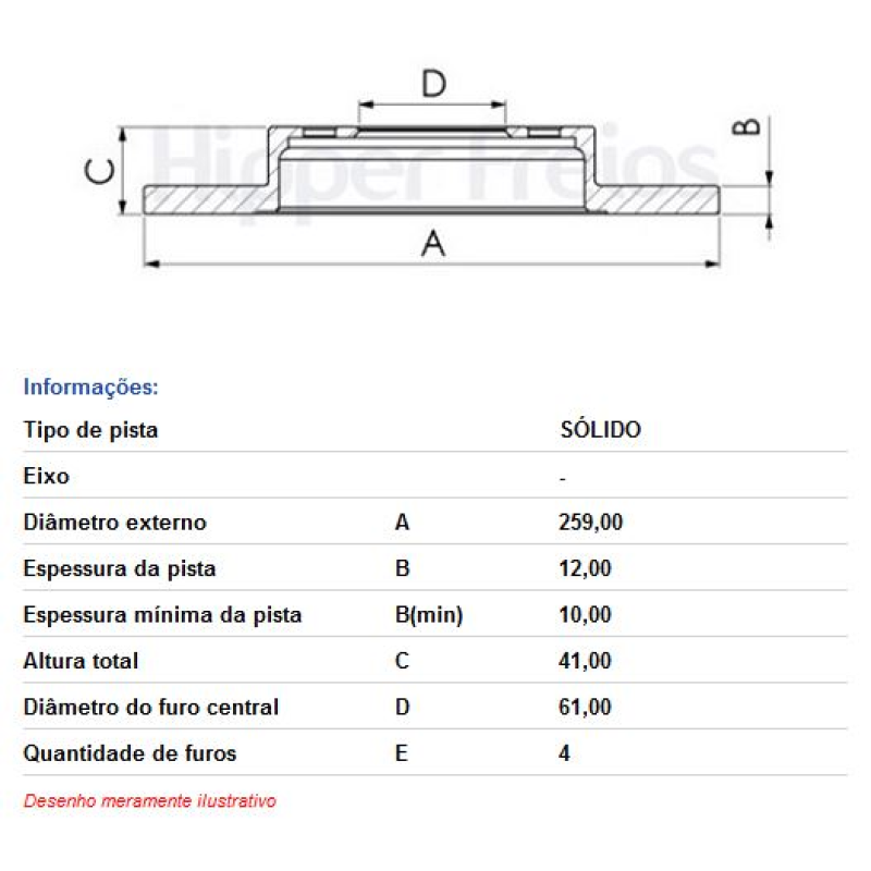 Disco Freio Diant Hf570 Hf