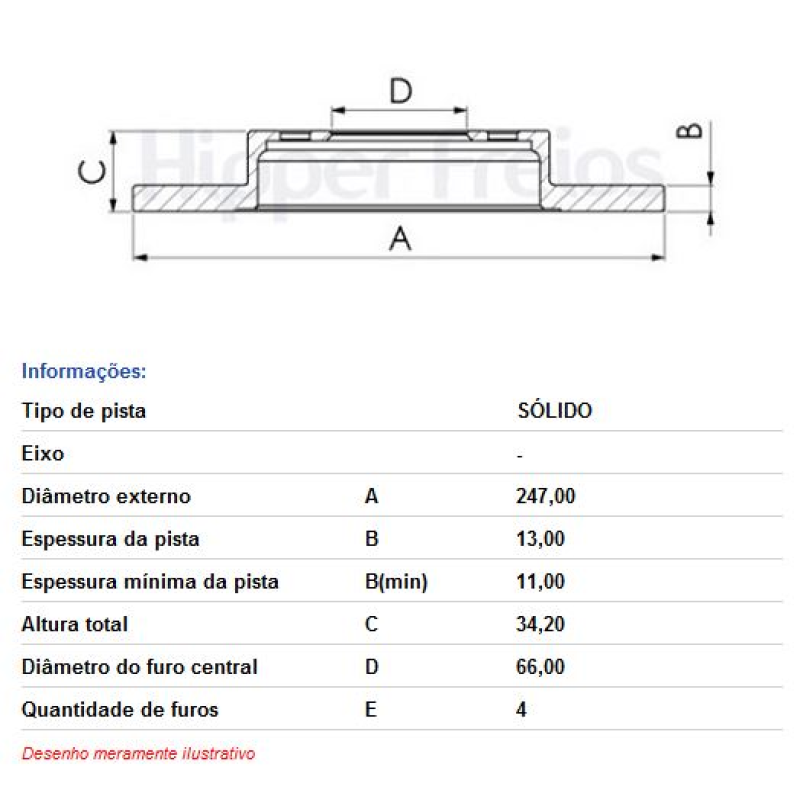 Disco Freio Diant Hf298 Hf