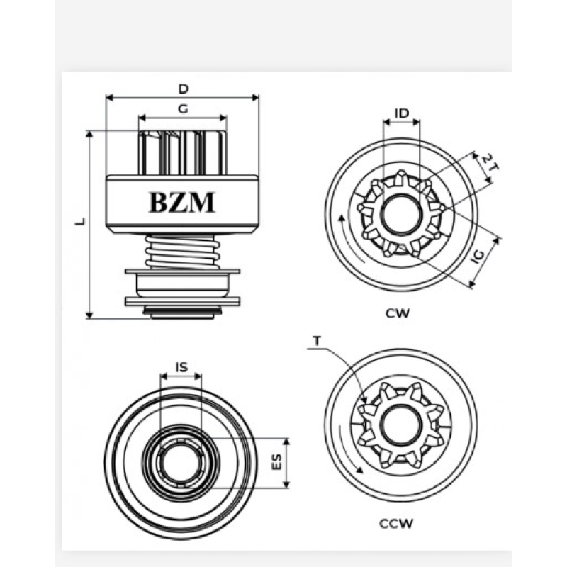 Impulsor Partida Bzm9912230 Bzm