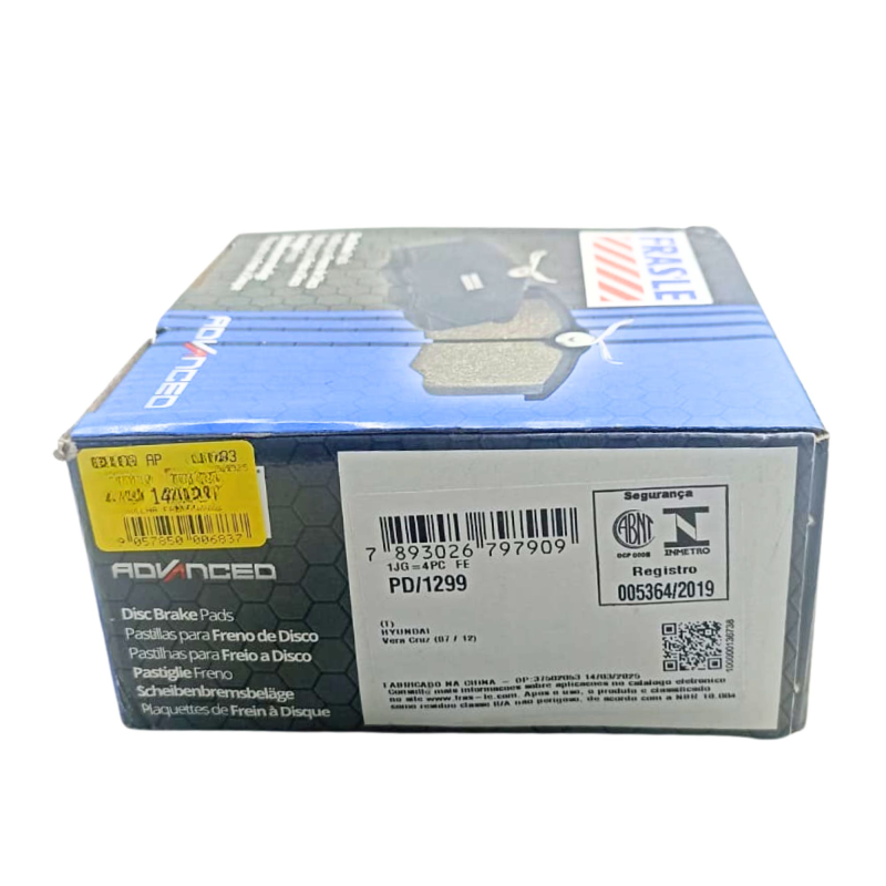 Pastilha Freio Tras Frasle