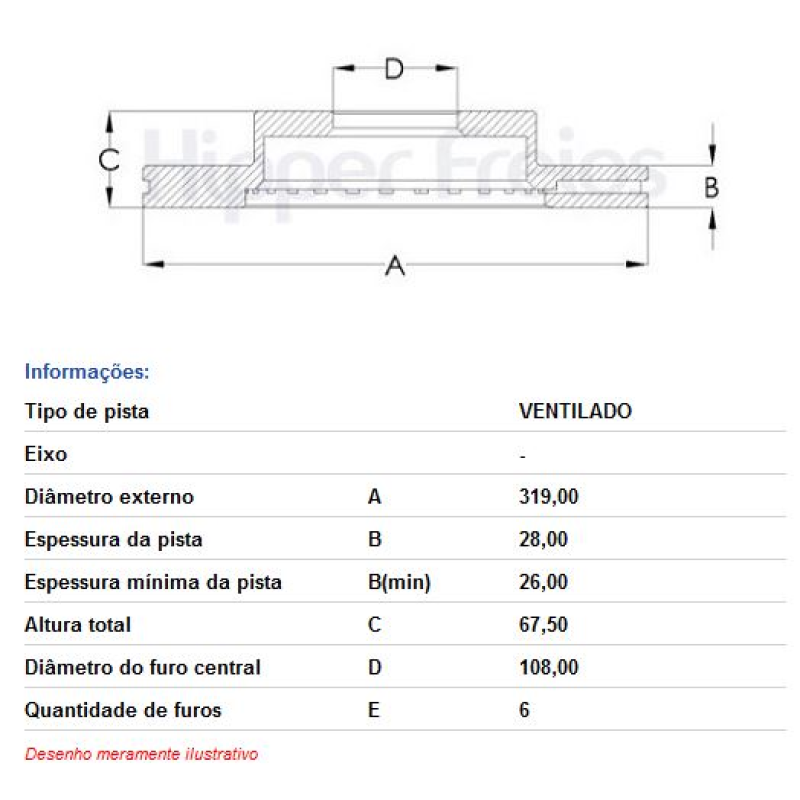 Disco Freio Diant Hf512 Hf