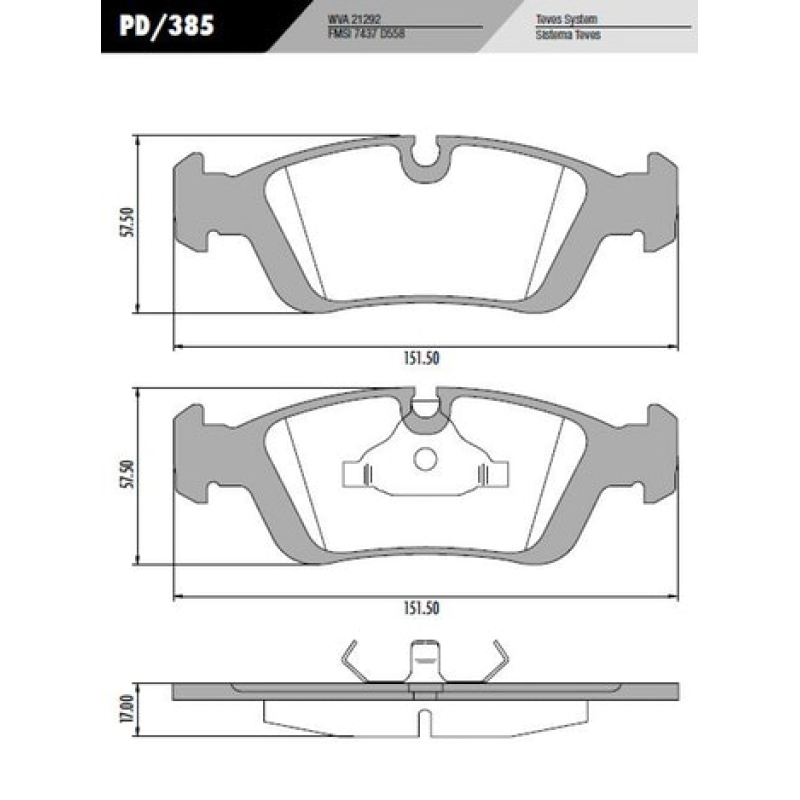 Pastilha Freio Hq2146 Bendix