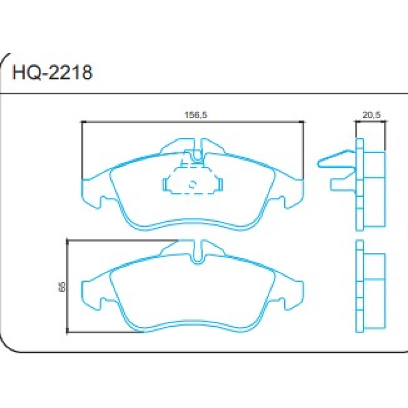 Pastilha Freio Hq2218 Bendix