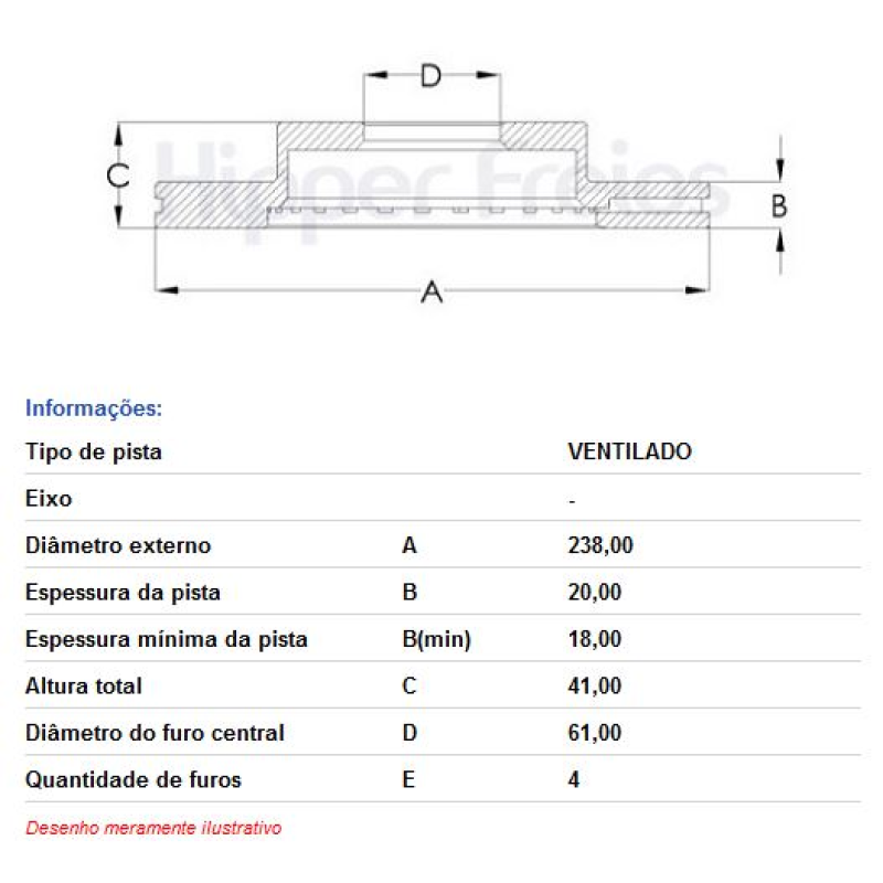 Disco Freio Diant Hf572 Hf
