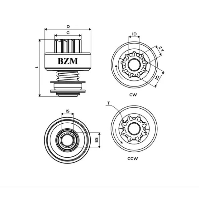 Impulsor Partida Bzm9911080 Bzm