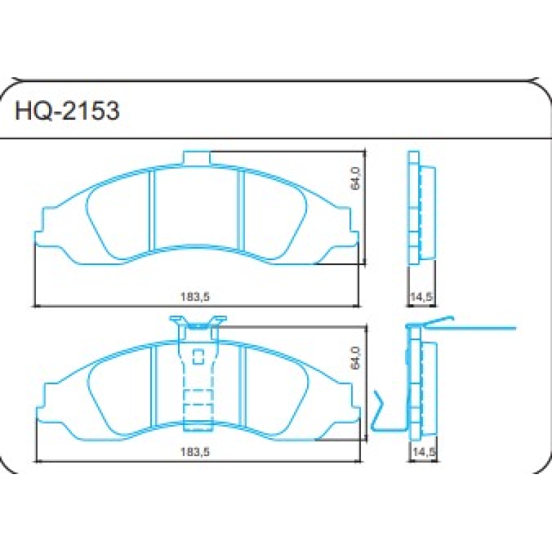 Pastilha Freio Hq2153 Bendix