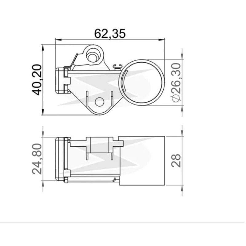 Porta Escova Alternador Facobras