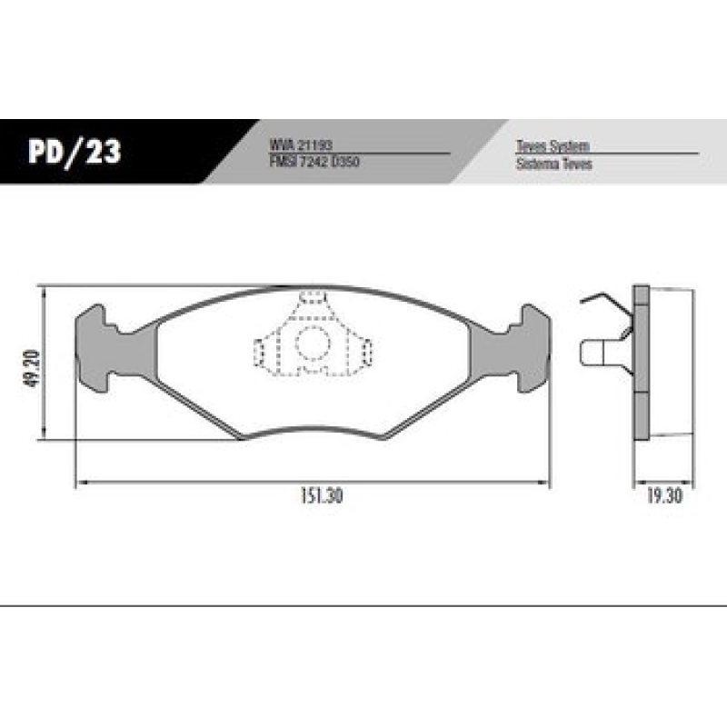 Pastilha Freio Pd23 Frasle