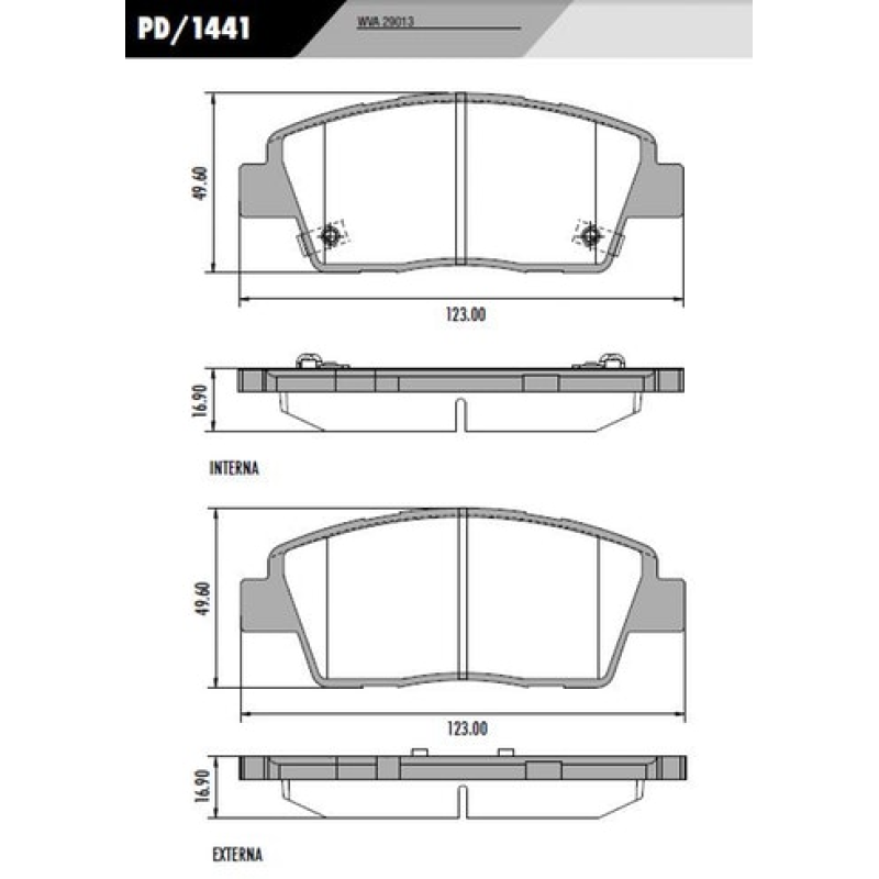 Pastilha Freio Pd1441 Frasle