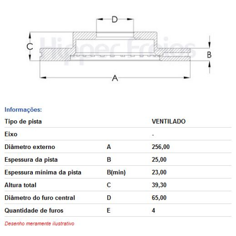 Disco Freio Diant Hf88c Hf