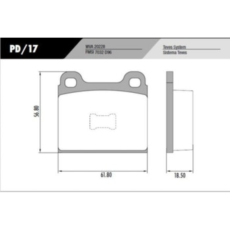 Pastilha Freio Pd17 Frasle