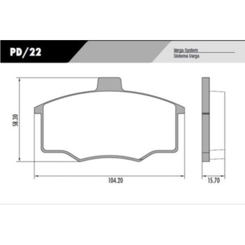 Pastilha Freio Pd22 Frasle