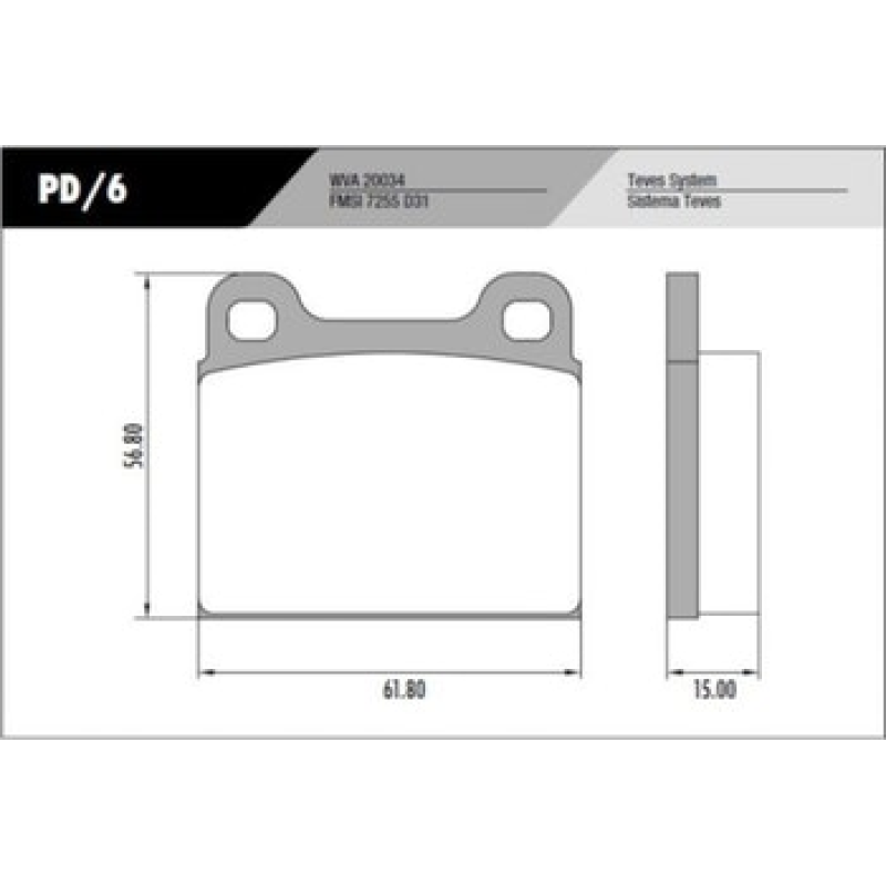 Pastilha Freio Pd6 Frasle