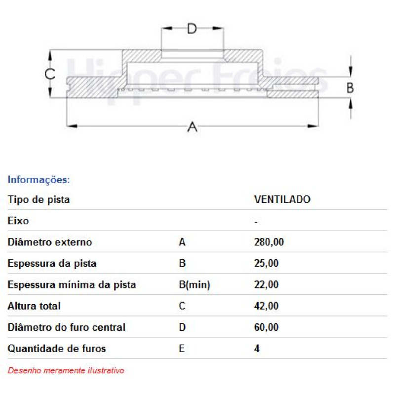 Disco Freio Diant Hf20d Hf