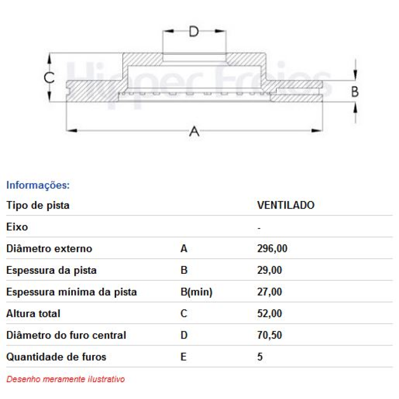 Disco Freio Diant Hf26c Hf