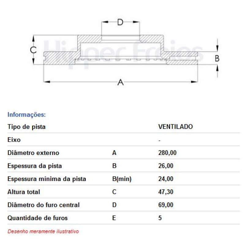 Disco Freio Diant Hf325d Hf