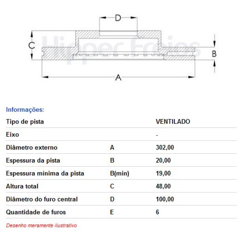 Disco Freio Diant Hf486 Hf