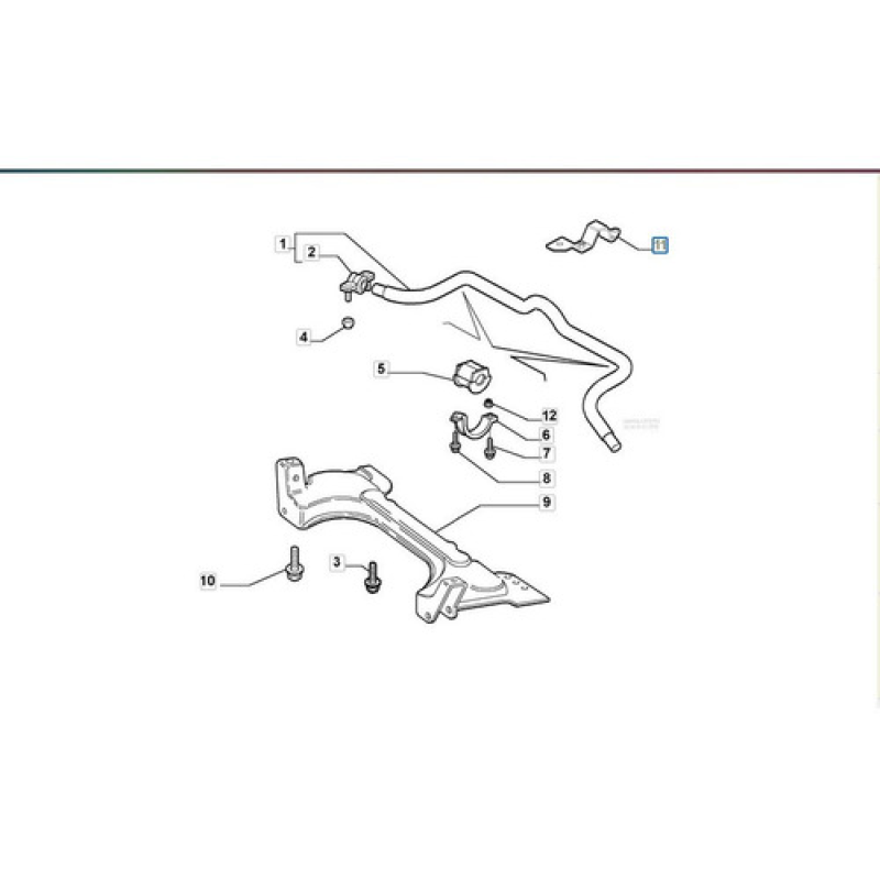 Suporte Barra Estab Diant Dir Fiat