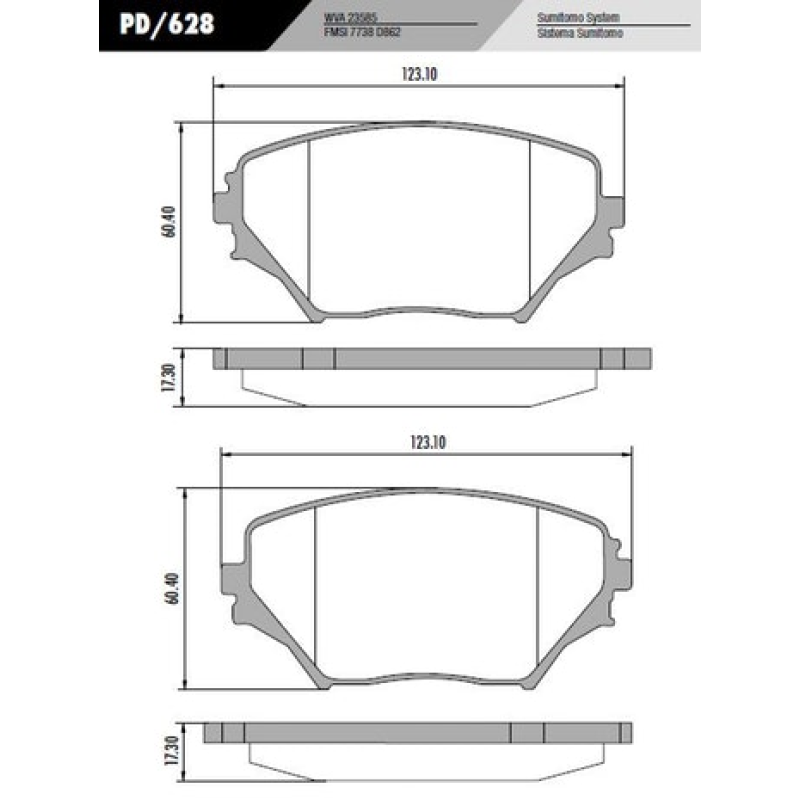 Pastilha Freio Pd628 Frasle