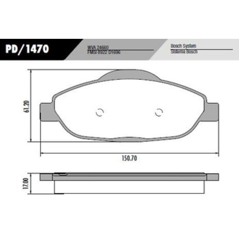 Pastilha Freio Pd1470 Frasle