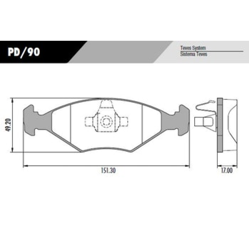 Pastilha Freio Pd90 Frasle