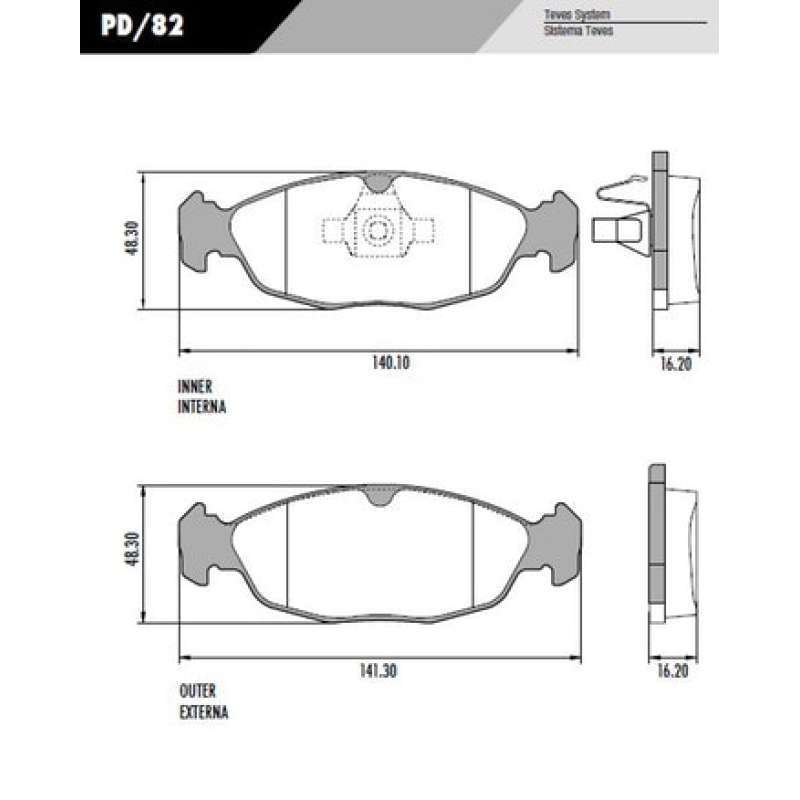 Pastilha Freio Pd82 Frasle