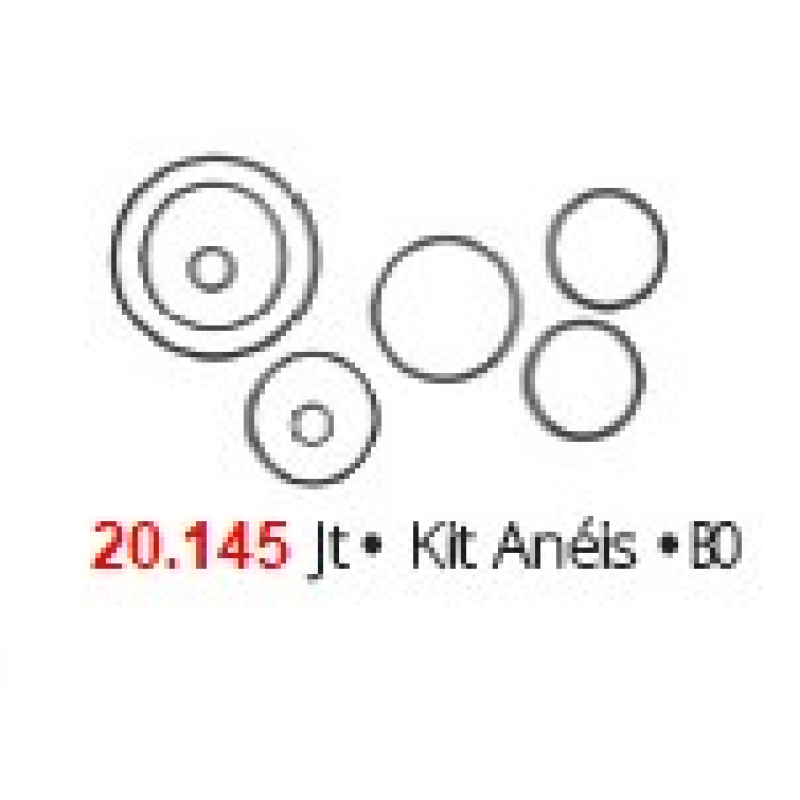 Kit Borracha 10800kb/20145 Brasvetec