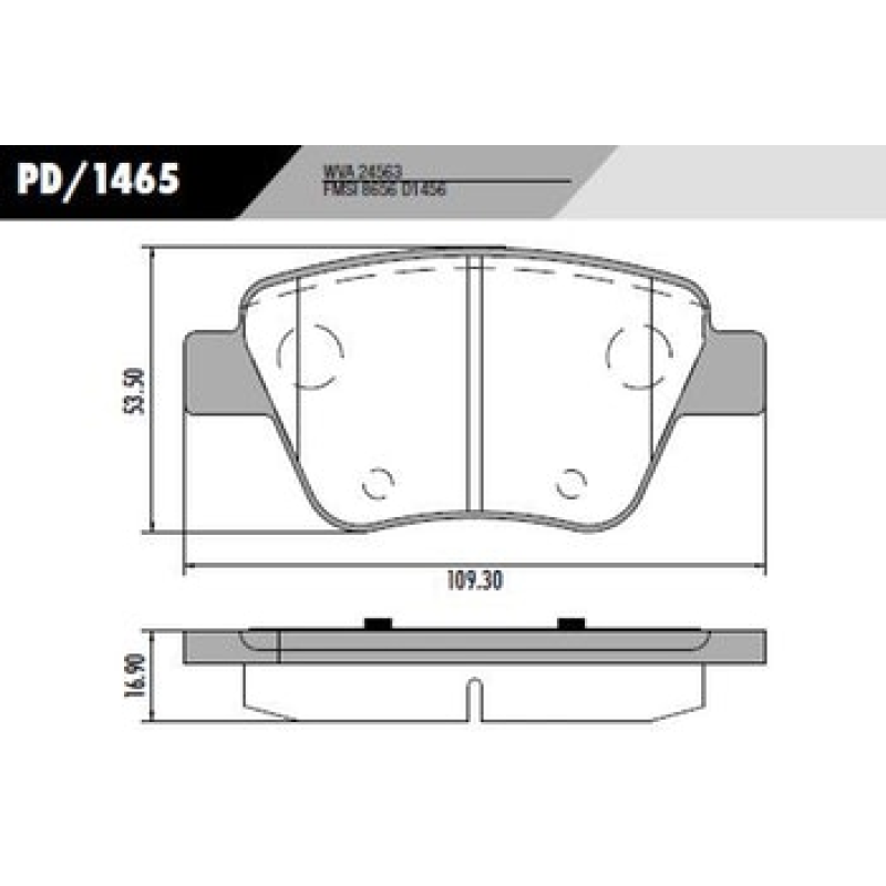Pastilha Freio Tras Pd1465 Frasle
