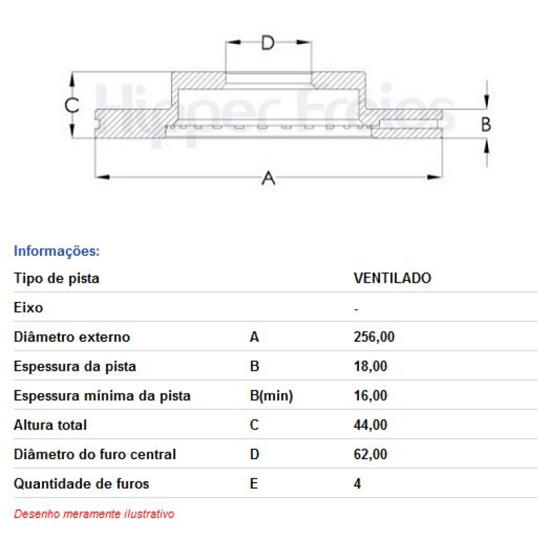 Disco Freio Diant Hf325j Hf