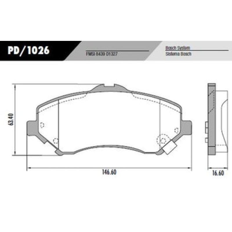 Pastilha Freio Pd1026 Frasle