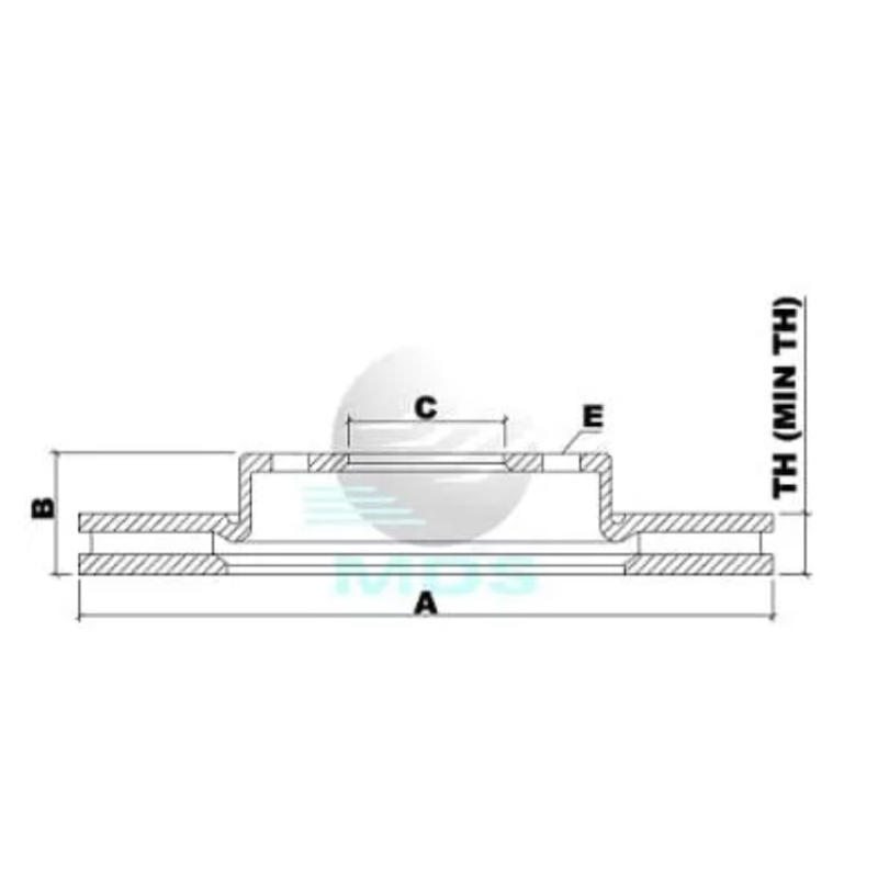 Disco Freio Diant Mds