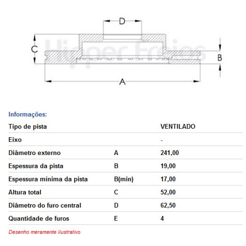 Disco Freio Diant Hf380 Hf