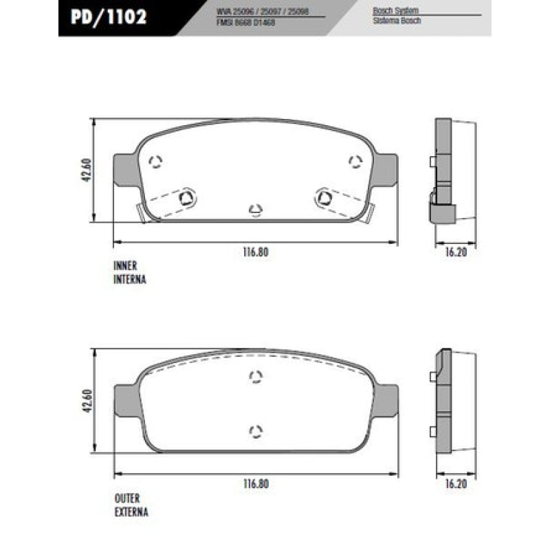 Pastilha Freio Tras Pd1102 Frasle