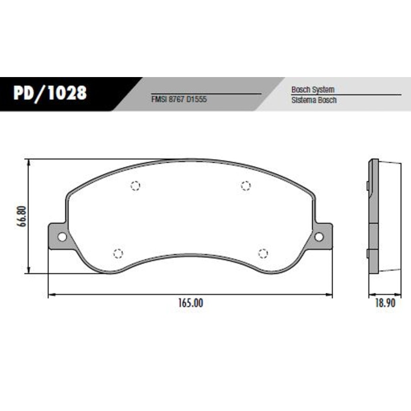 Pastilha Freio Pd1028 Frasle