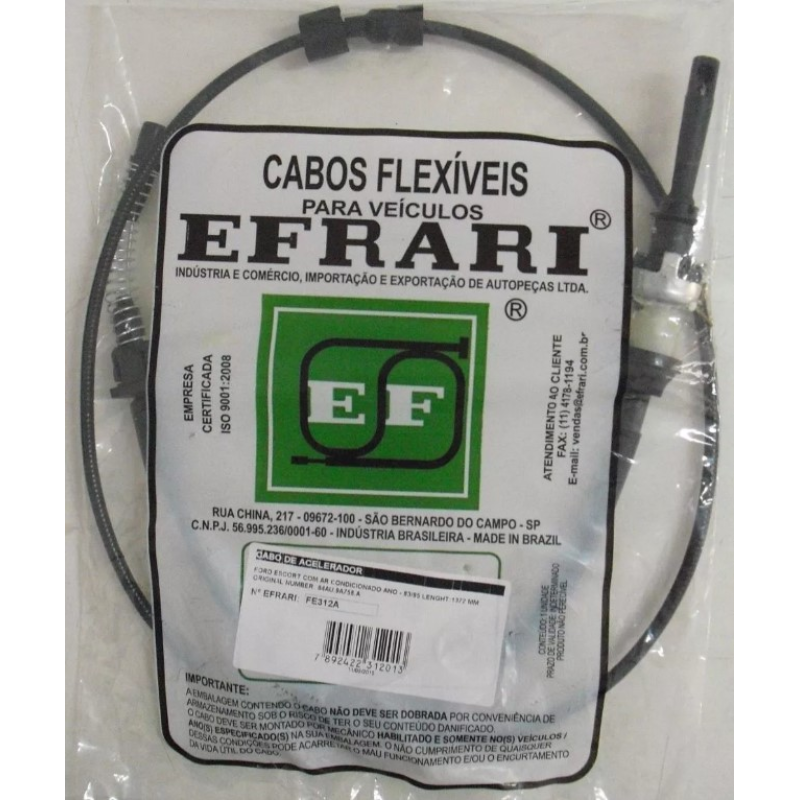 Cabo Acelerador Fe312a Efrari
