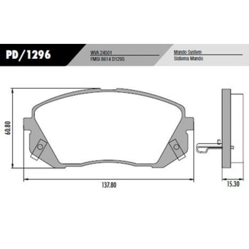 Pastilha Freio Pd1296 Frasle
