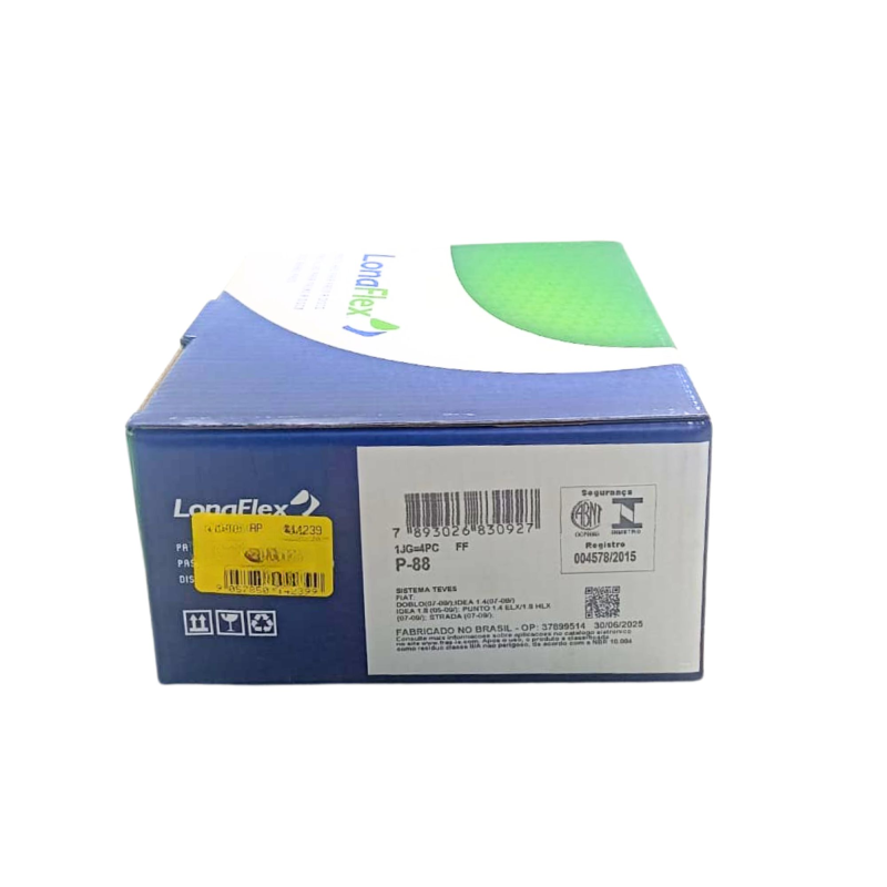 Pastilha Freio P88 Lonaflex
