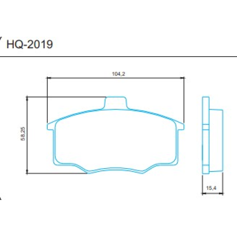Pastilha Freio Hq2019 Bendix