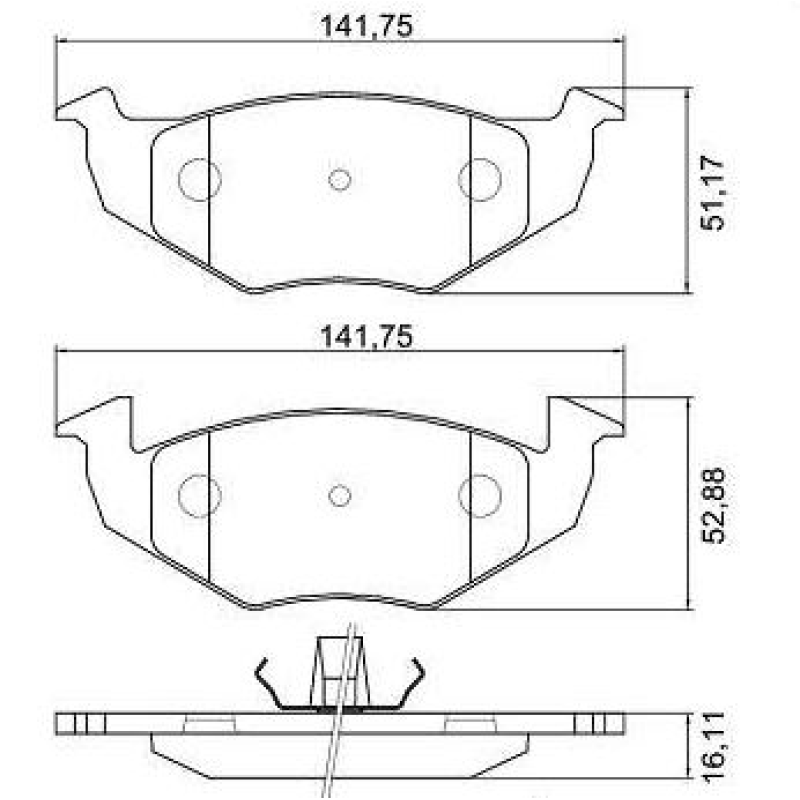 Pastilha Freio N288 Cobreq