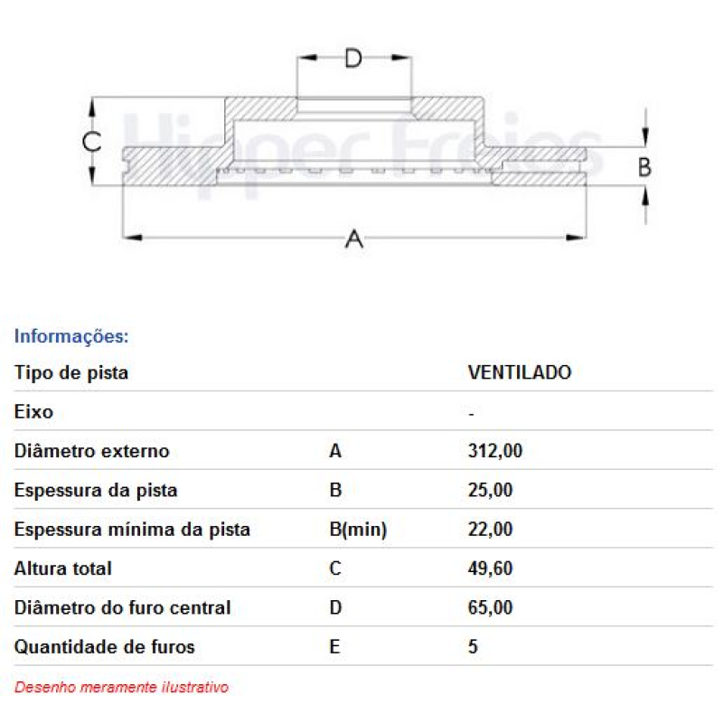 Disco Freio Hf88a Hf