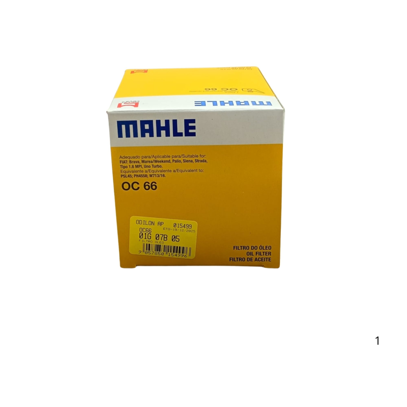 Filtro Oleo Metal Leve