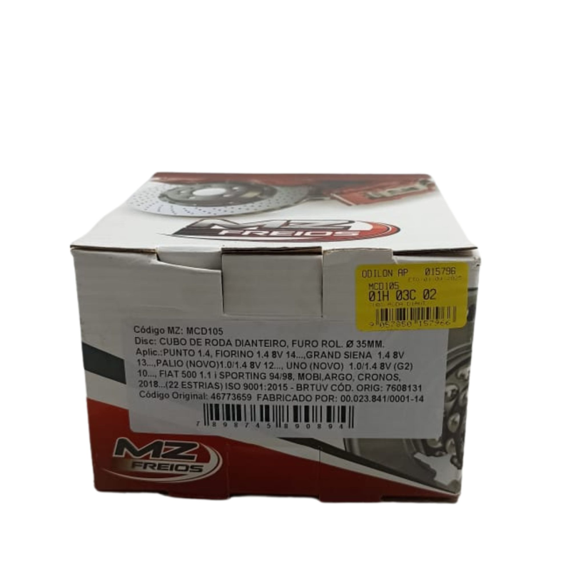 Cubo Roda Diant Mz Freios