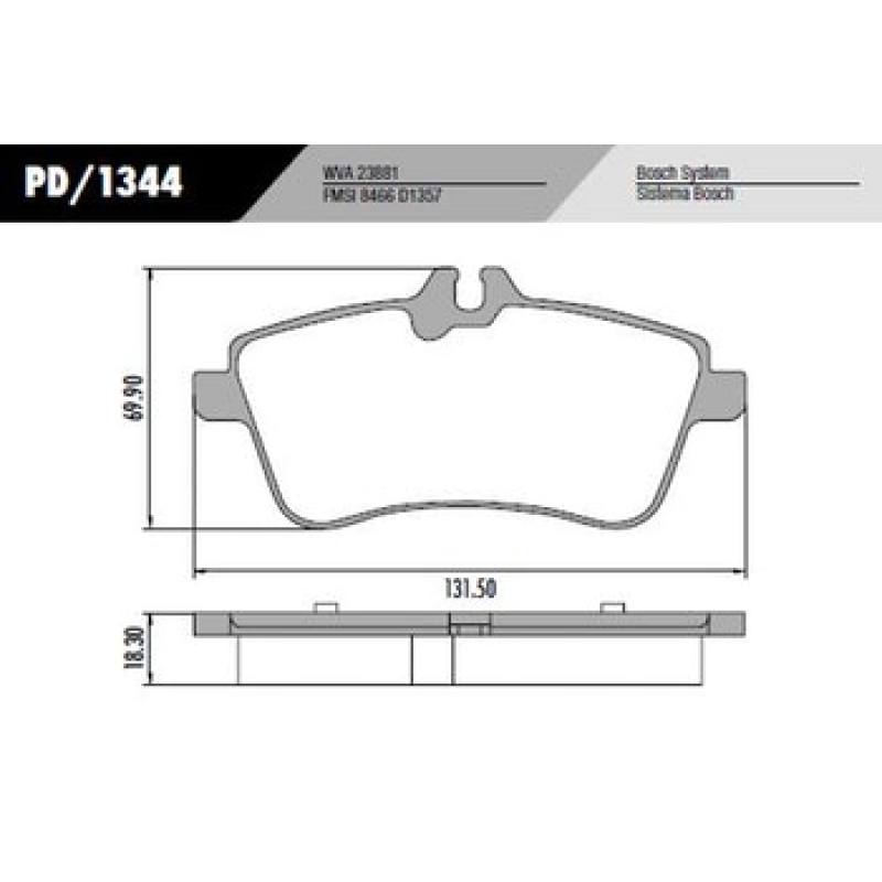 Pastilha Freio Pd1344 Frasle