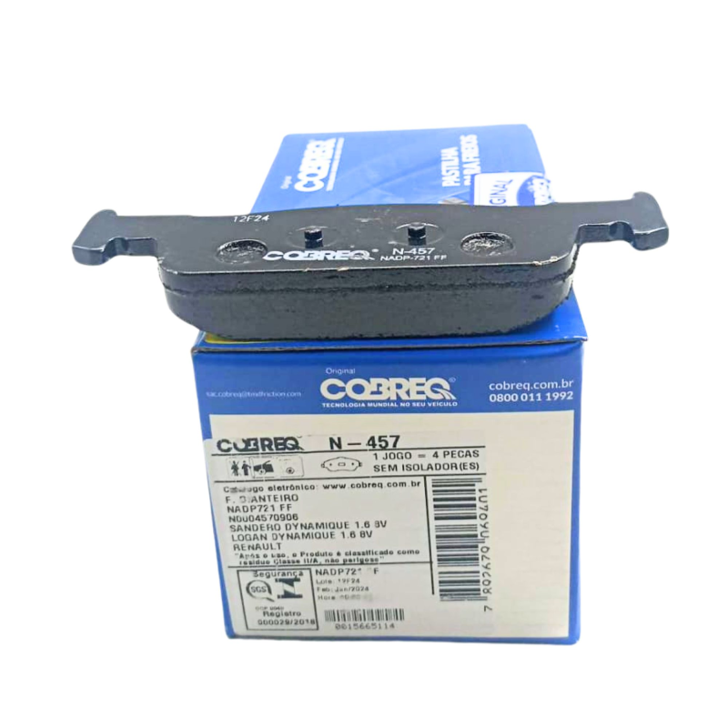 Pastilha Freio N457 Cobreq