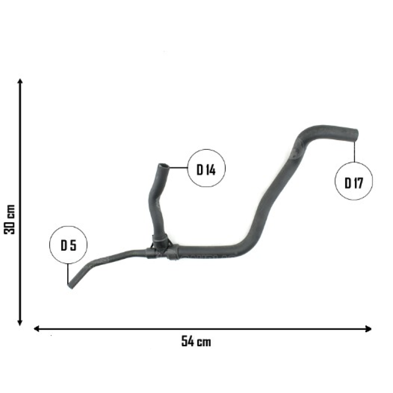 Mangueira Curva Radiador Cauplas