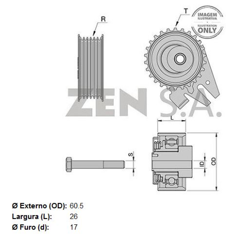 Polia Alternador 12838 Zen
