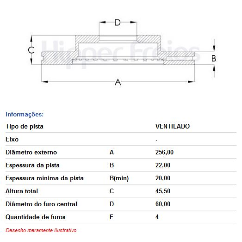 Disco Freio Diant Hf51n Hf