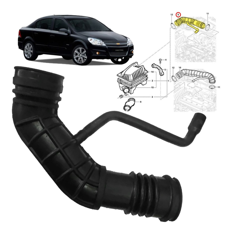 Mangueira Filtro Ar Trali