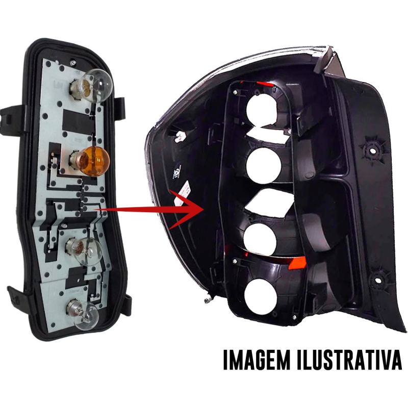 Circuito Impresso Da Lanterna Direita Rainha Sete