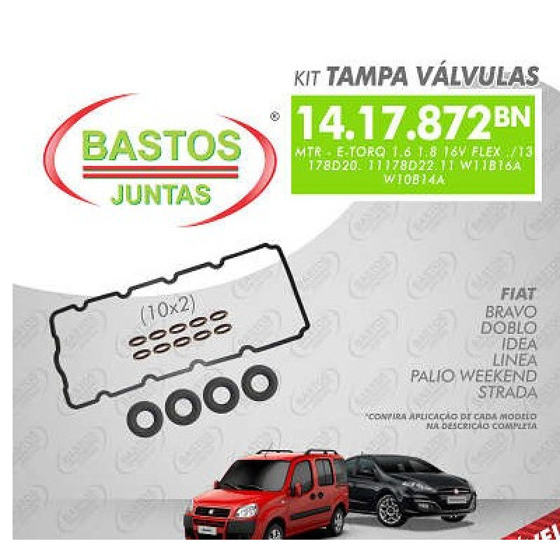 Junta Tampa Valvula C/aneis 1417872bn Bastos